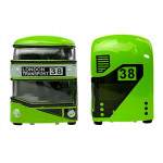 Poschodový autobus s napínacím pohonom
